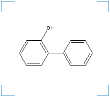 The chemical structure of 2-Phenylphenol