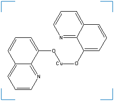 The chemical structure of Copper Quinolate