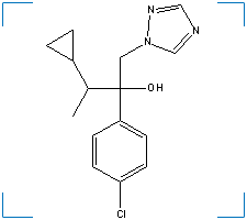 The chemical structure of Cyproconazole