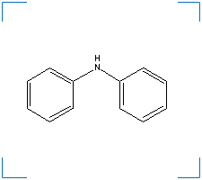 The chemical structure of Diphenyl Amine