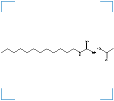 The chemical structure of Dodine