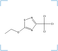 The chemical structure of Etridiazole 