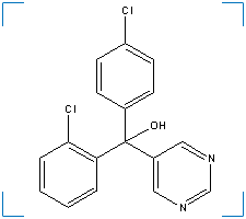 The chemical structure of Fenarimol