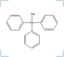 The chemical structure of Fentin Hydroxide