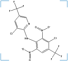 The chemical structure of Fluazinam