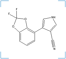 The chemical structure of Fludioxonil