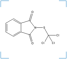 The chemical structure of N-(Trichloromethylthio)Phthalimide