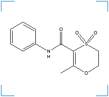 The chemical structure of Oxycarboxin