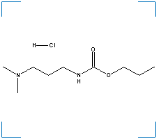 The chemical structure of Propamocarb HCl