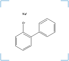 The chemical structure of Sodium Ortho-Phenylphenate