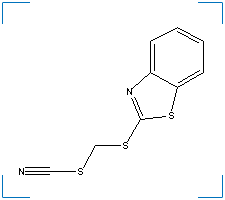 The chemical structure of Thiocyanic Acid (2-Benzothiazolylthio)Methyl Ester