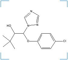 The chemical structure of Triadimenol
