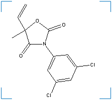 The chemical structure of Vinclozolin