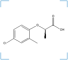 The chemical structure of (R)-2-(4-Chloro-2-Methylphenoxy)Propanoic Acid