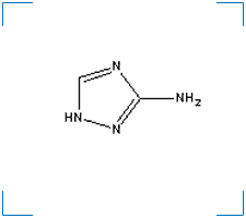 The chemical structure of 3-Amino-1,2,4-Triazole