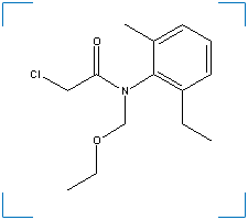 The chemical structure of Acetochlor