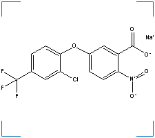 The chemical structure of Acifluorfen Sodium Salt