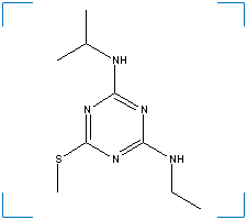 The chemical structure of Ametryne