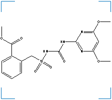 The chemical structure of Bensulfuron Methyl