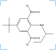 The chemical structure of Butralin