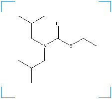 The chemical structure of Butylate