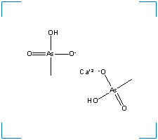 The chemical structure of Calcium Acid Methane Arsonate