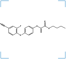 The chemical structure of Cyhalofop Butyl Ester