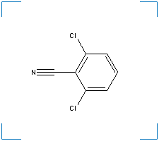 The chemical structure of Dichlobenil