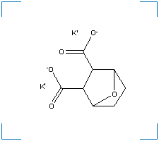 The chemical structure of Dipotassium Endothall