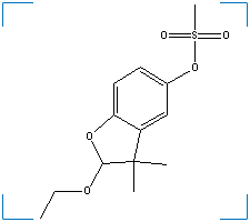The chemical structure of Ethofumesate