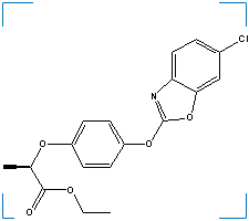 The chemical structure of Fenoxaprop-P-Ethyl