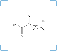 The chemical structure of Fosamine Ammonium Salt