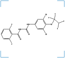 The chemical structure of Hexaflumuron