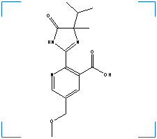 The chemical structure of Imazamox