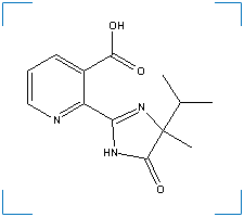 The chemical structure of Imazapyr Acid