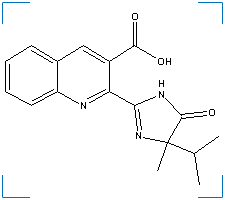 The chemical structure of Imazaquin Acid