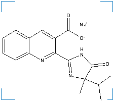 The chemical structure of Imazaquin, Sodium Salt