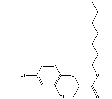 The chemical structure of Isooctyl 2-(2,4-Dichlorophenoxy)Propionate