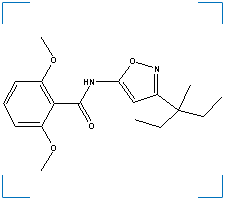 The chemical structure of Isoxaben