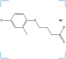 The chemical structure of MCPB Sodium Salt