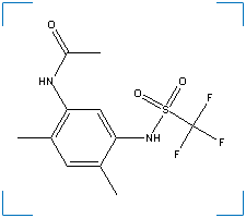 The chemical structure of Mefluidide