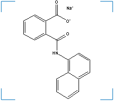 The chemical structure of Naptalam, Sodium Salt
