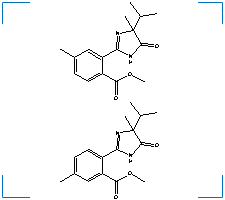 The chemical structure of P-Imazamethabenz-Me
