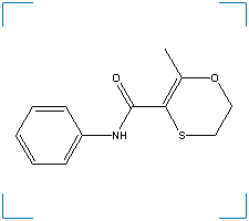 The chemical structure of Carboxin