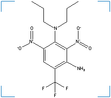 The chemical structure of Prodiamine