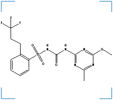 The chemical structure of Prosulfuron