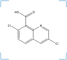 The chemical structure of Quinclorac