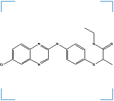 The chemical structure of Quizalofop-Et