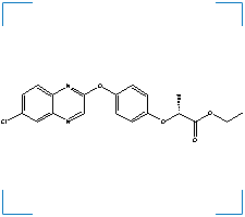 The chemical structure of Quizalofop-P-Ethyl