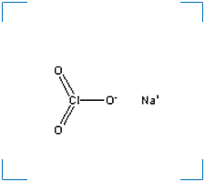 The chemical structure of Sodium Chlorate